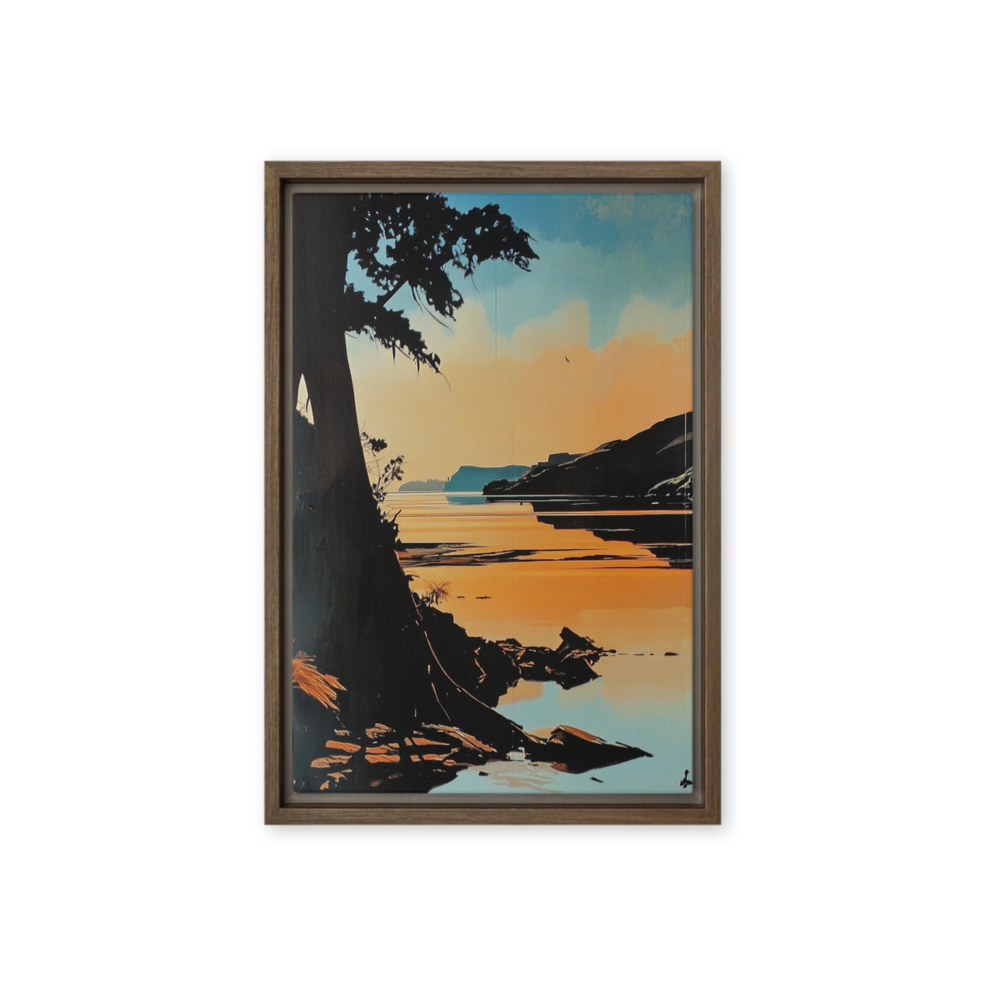 Twilight Coast Silhouette | Art Print