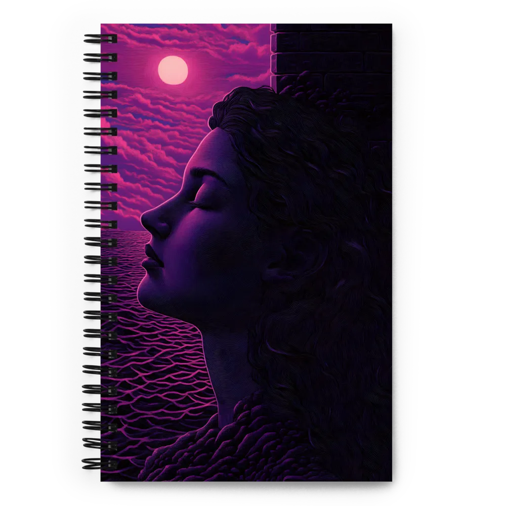 Dreaming Under the Magenta Moon 
 Spiral Notebook | 140 pages