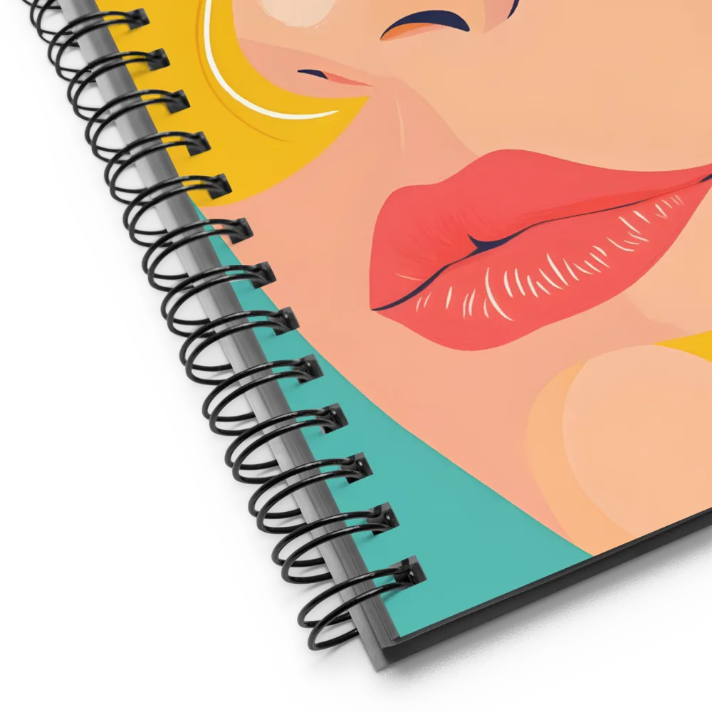 Pop Art Portrait 
 Spiral Notebook | 140 pages