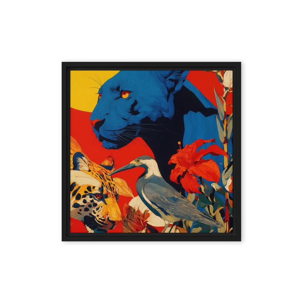 Panther and Heron | Art Print