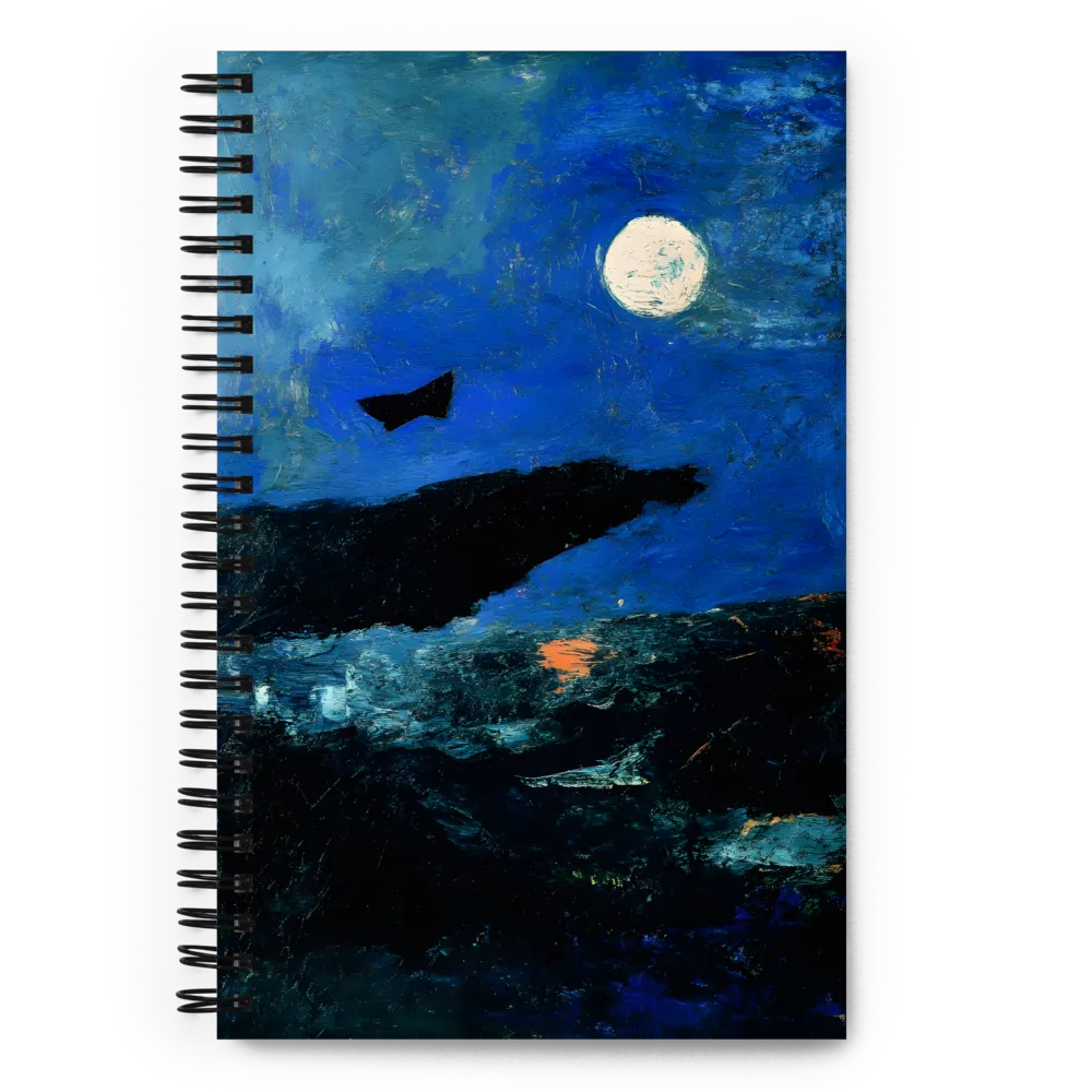 Moonlit Abyss 
 Spiral Notebook | 140 pages