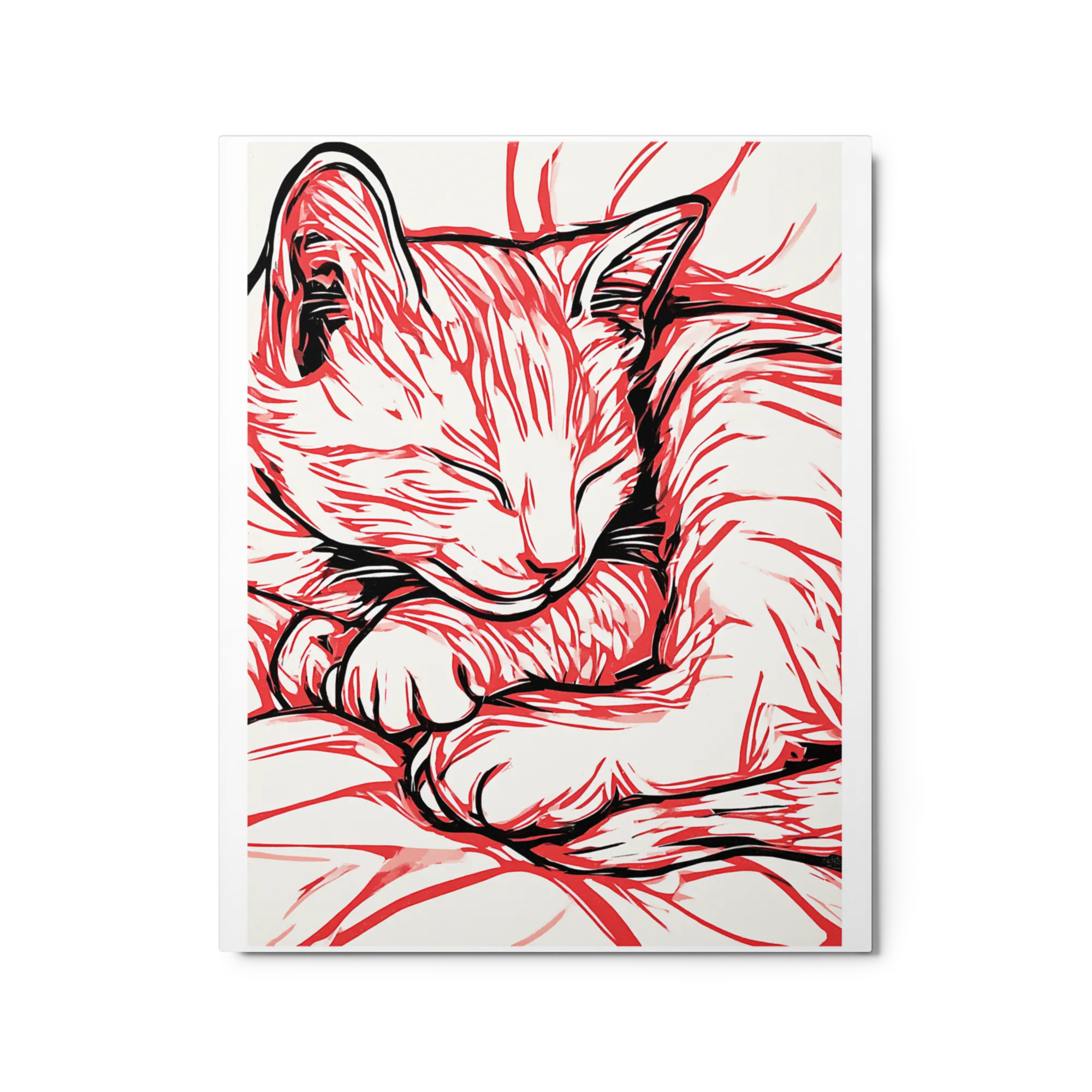 Crimson Slumber 
 Metal Print | 20″x 30″