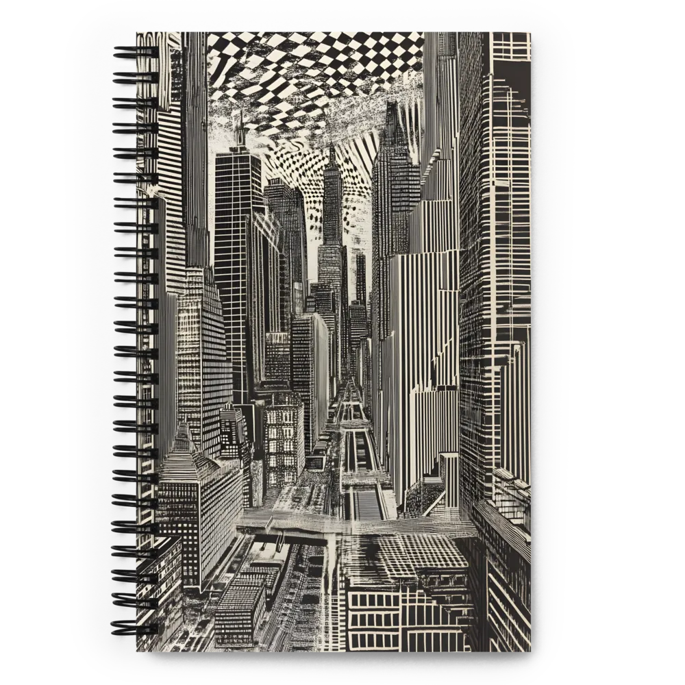 Urban Optical Illusion 
 Spiral Notebook | 140 pages