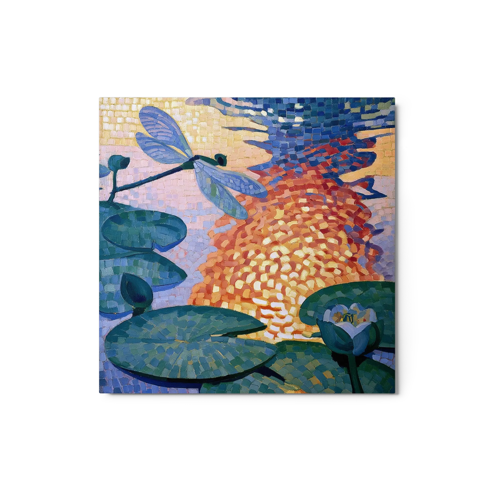 Dragonfly Over the Water Lilies