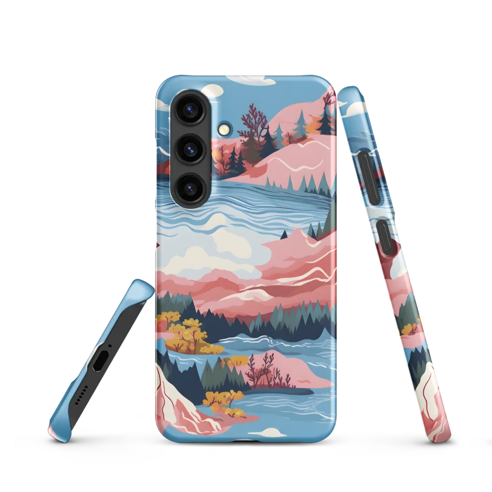 Serene Landscape with Mountains and Lake | Phone Case