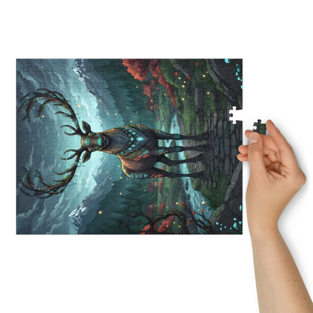 Runic Stag | Jigsaw Puzzles