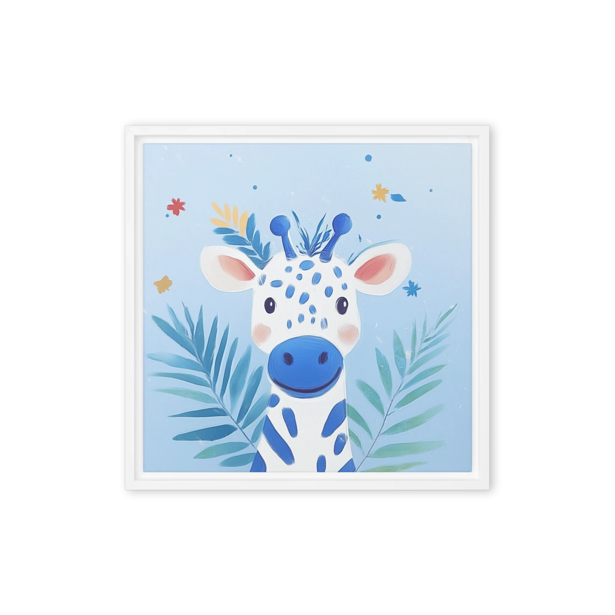 Whimsical Blue Giraffe