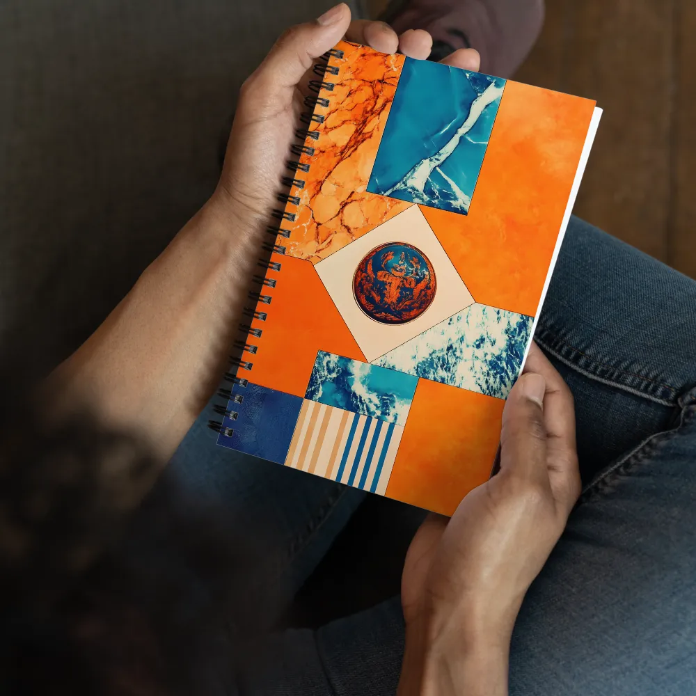 Contrasting Textures Collage 
 Spiral Notebook | 140 pages