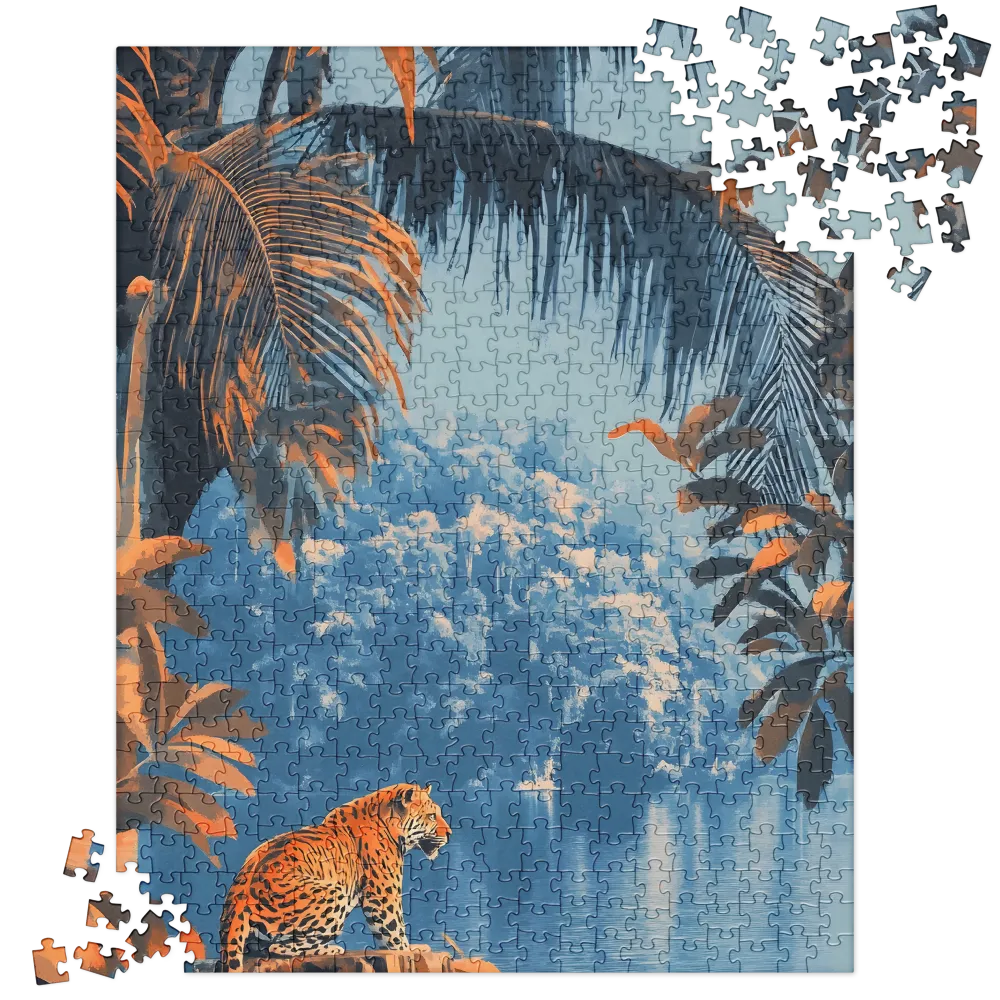 Tropical Jaguar Lake 
 Jigsaw Puzzle