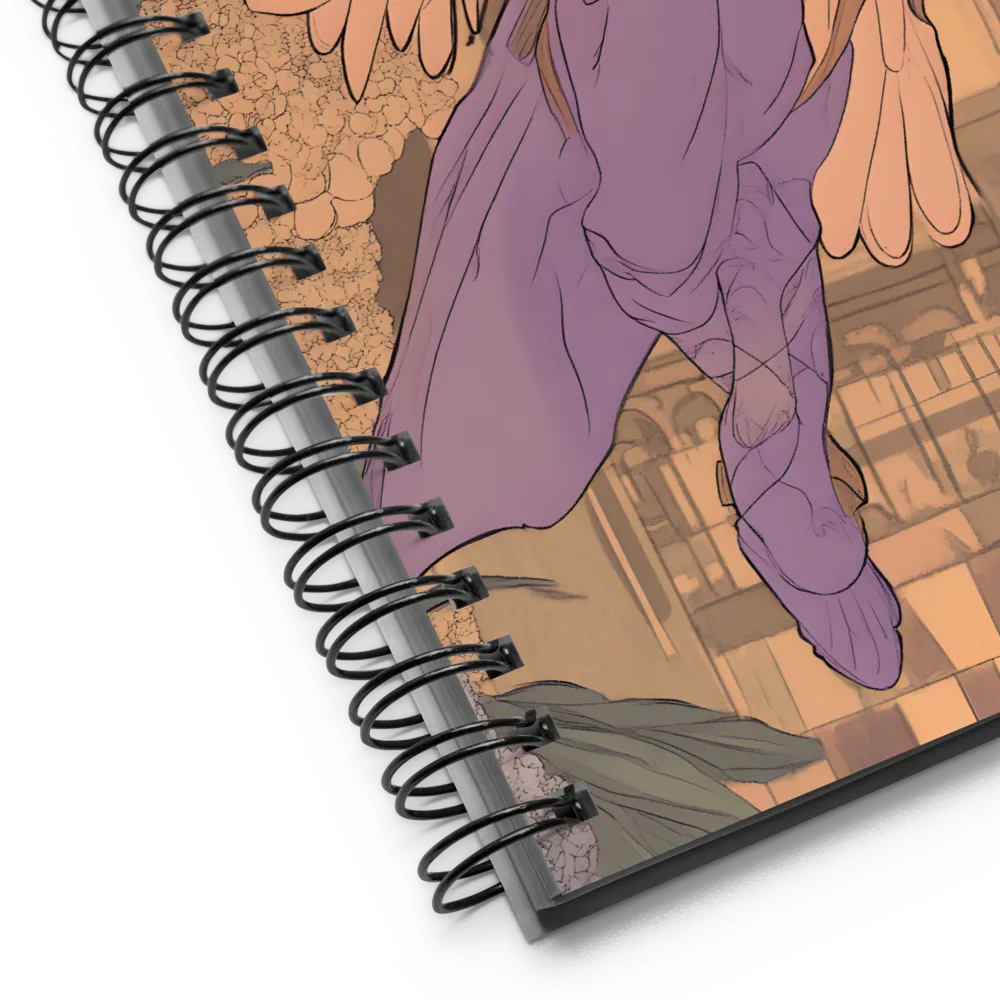 Art Nouveau Angel 
 Spiral Notebook | 140 pages