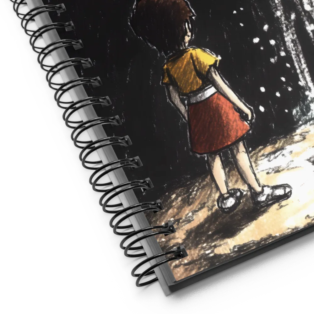 Gaze at the Luminous Waterfall 
 Spiral Notebook | 140 pages