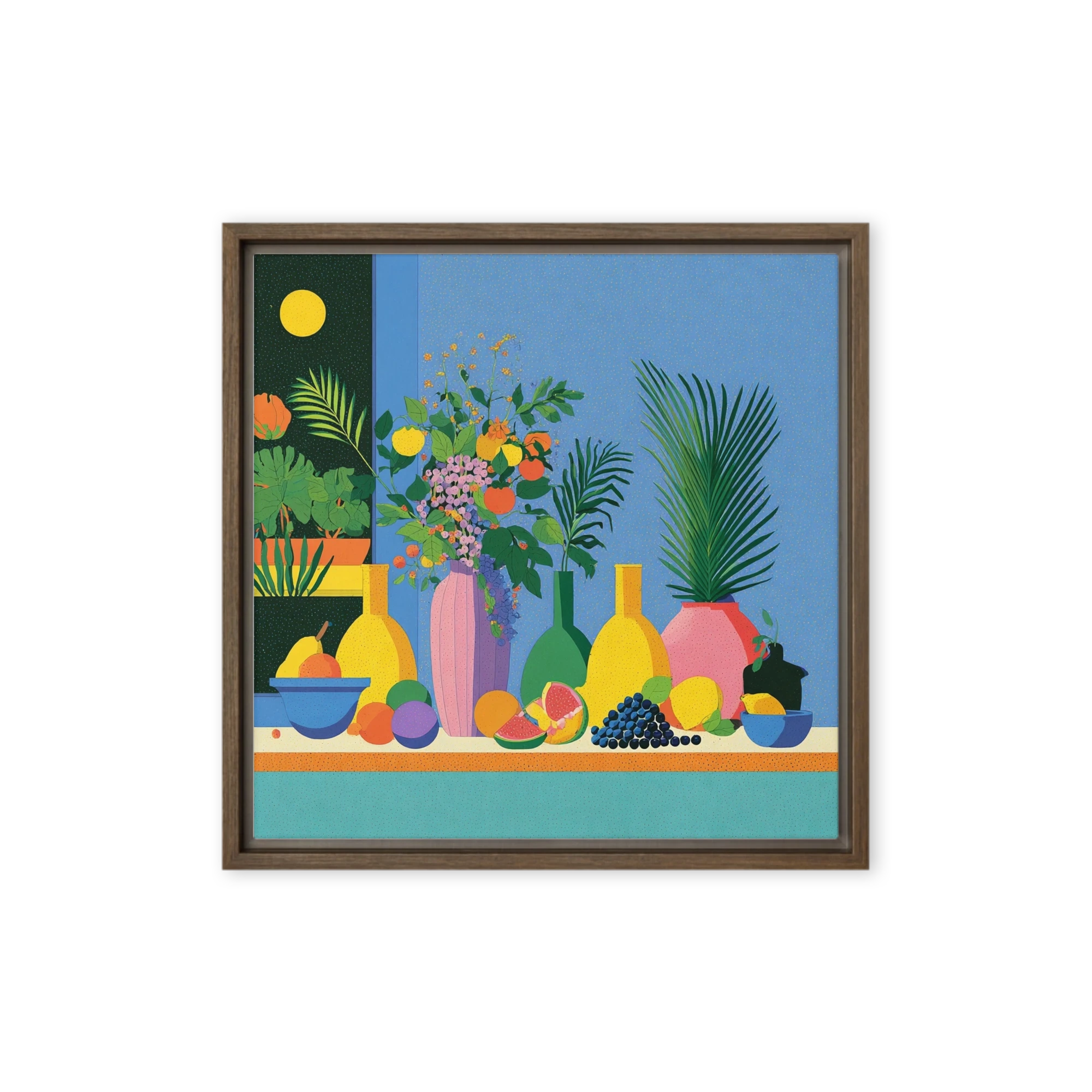Midnight Botanical Still Life | Art Print