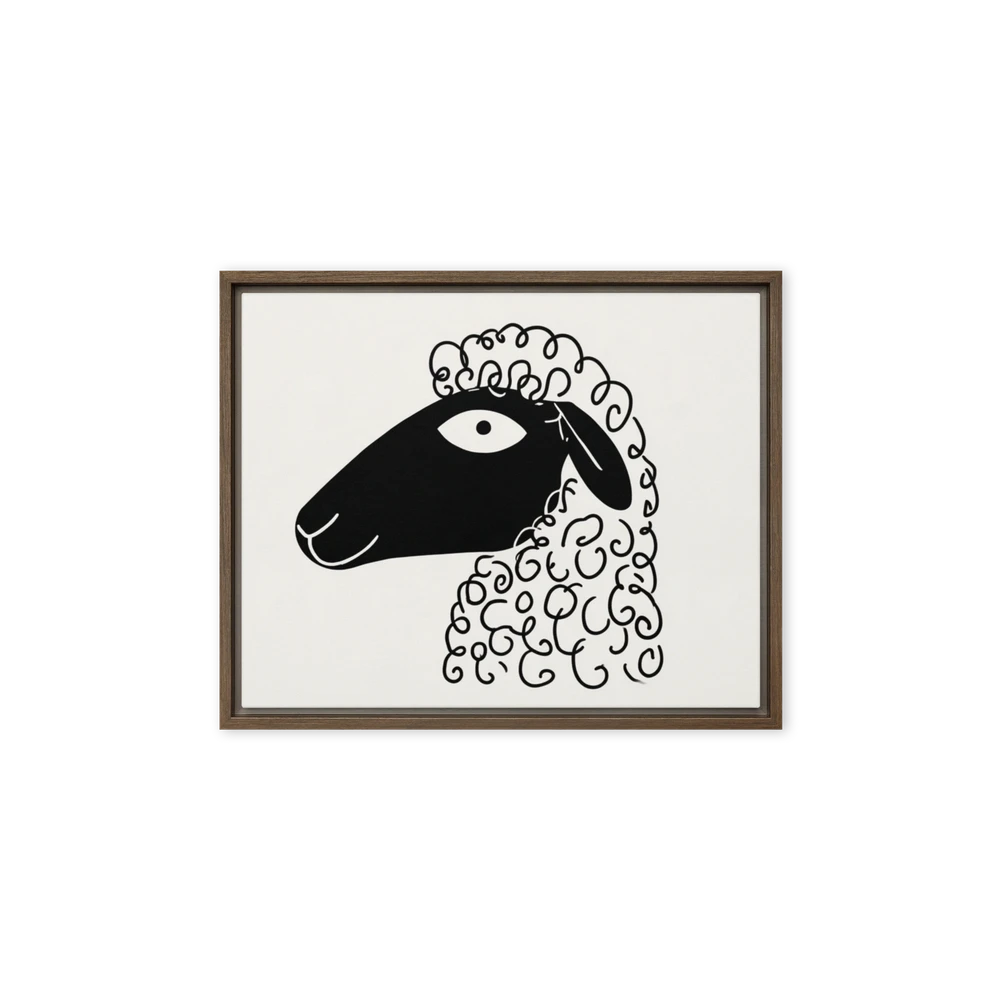 Curly Wool Sheep | Art Print