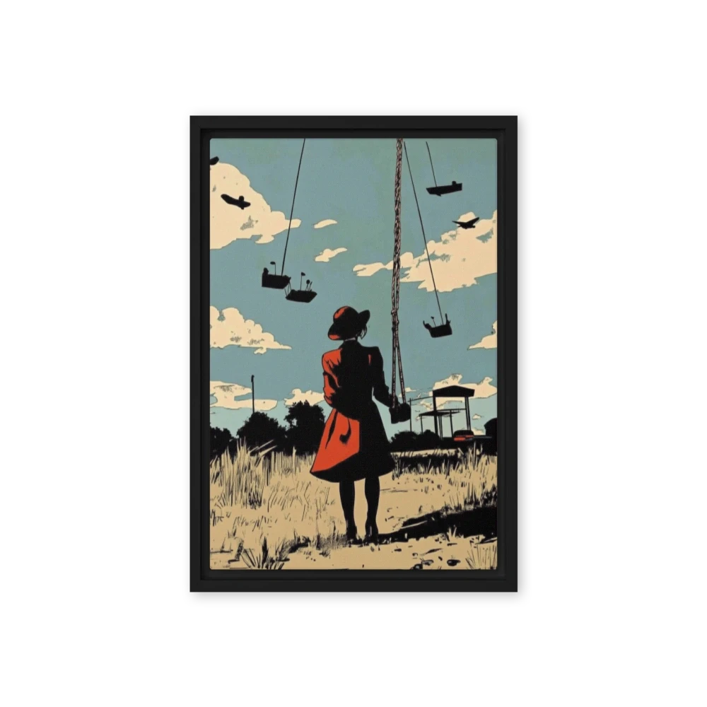 Woman on Flying Swings