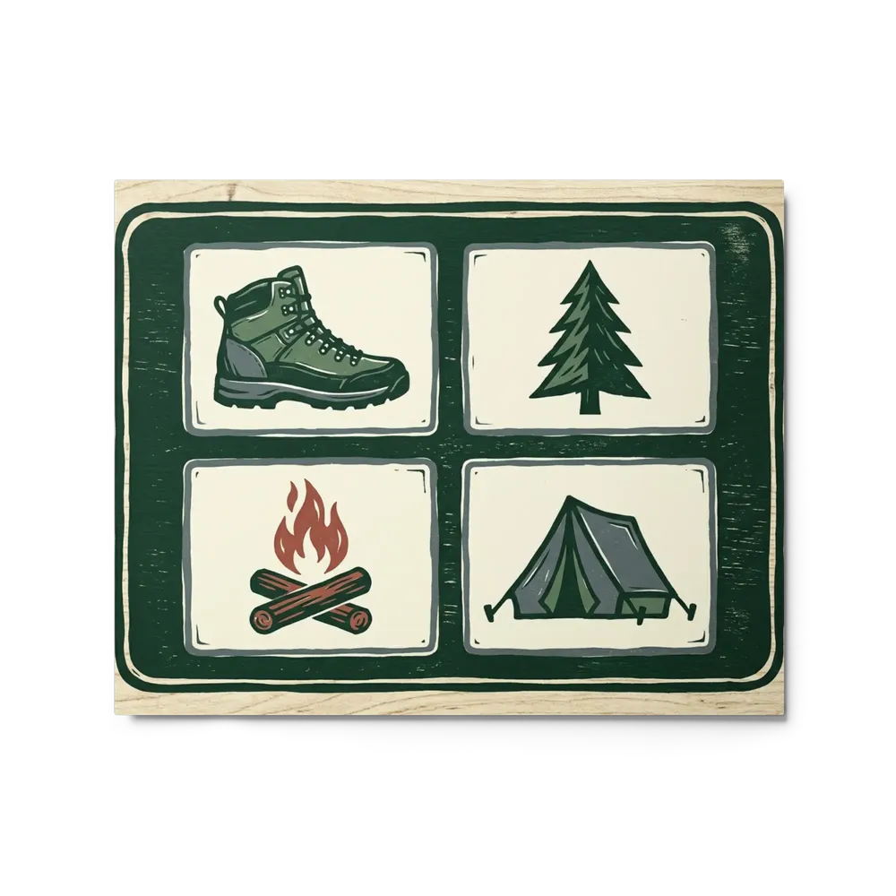 Rustic Camping Essentials | Art Print