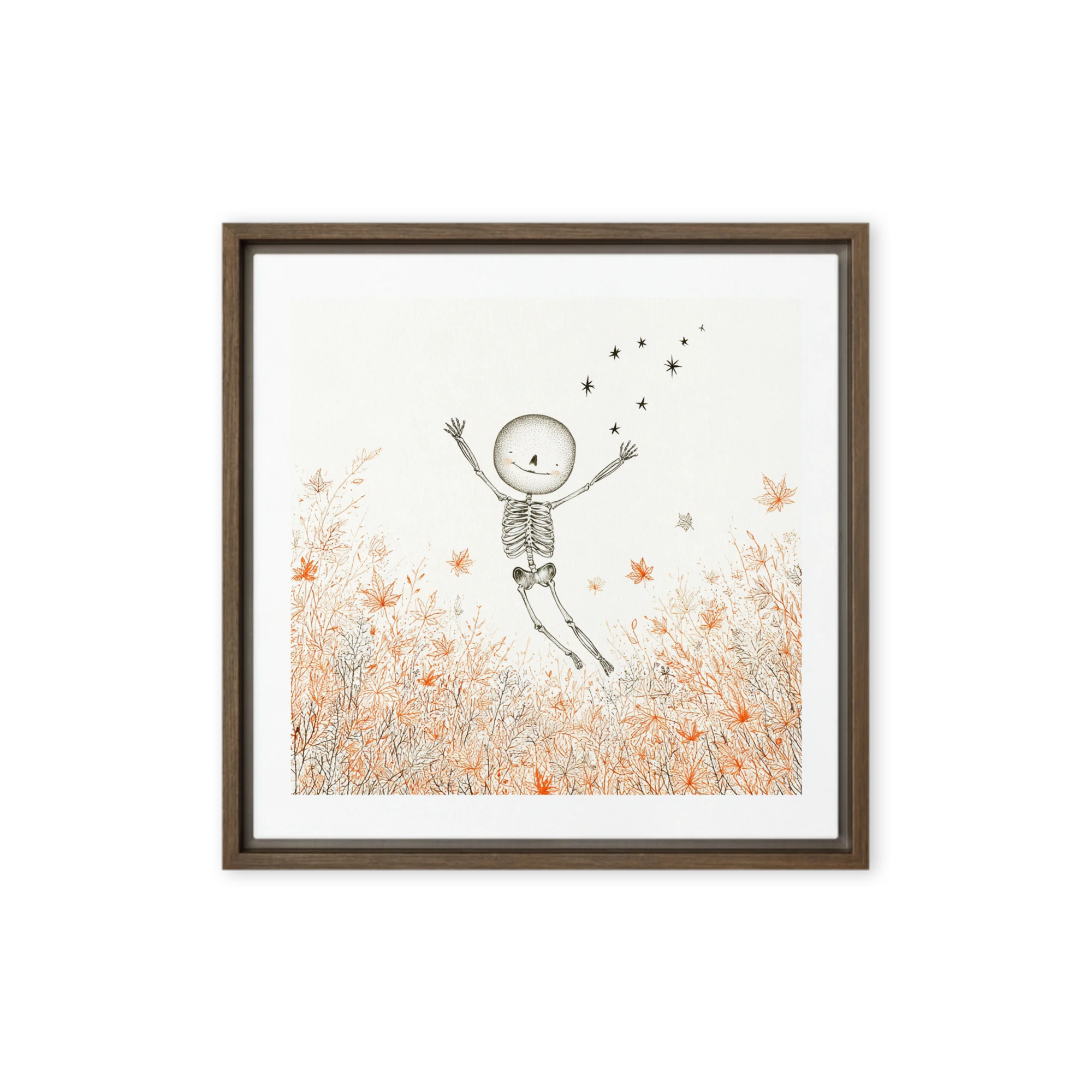 Dancing in Autumn Leaves | Art Print