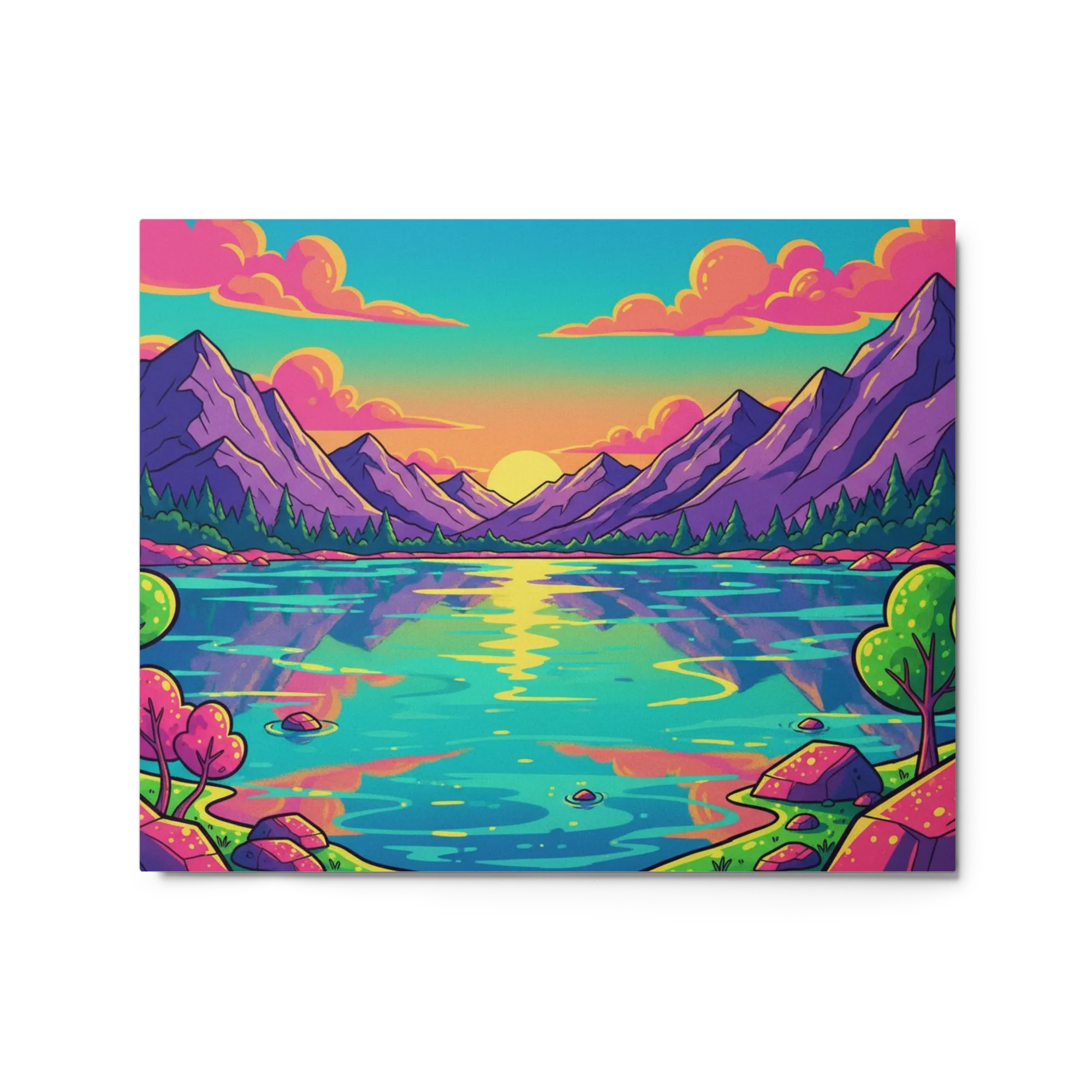 Chroma Lake Sunset