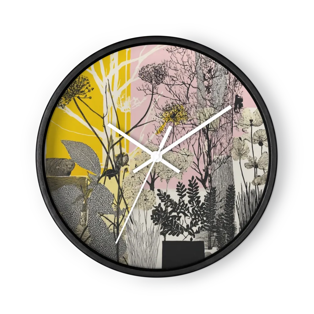 Garden Collage in Yellow and Pink
