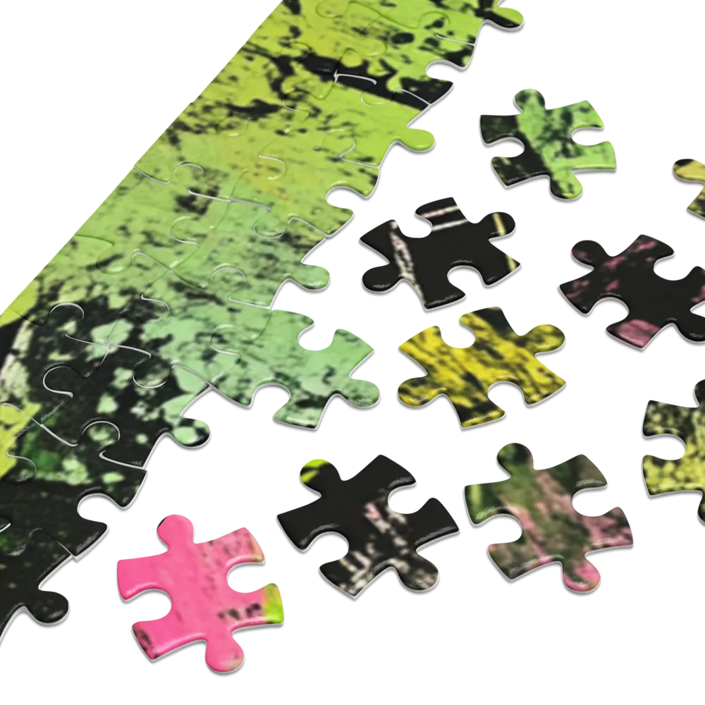 Caminhante Neón na Floresta 
 Puzzle em caixa de metal