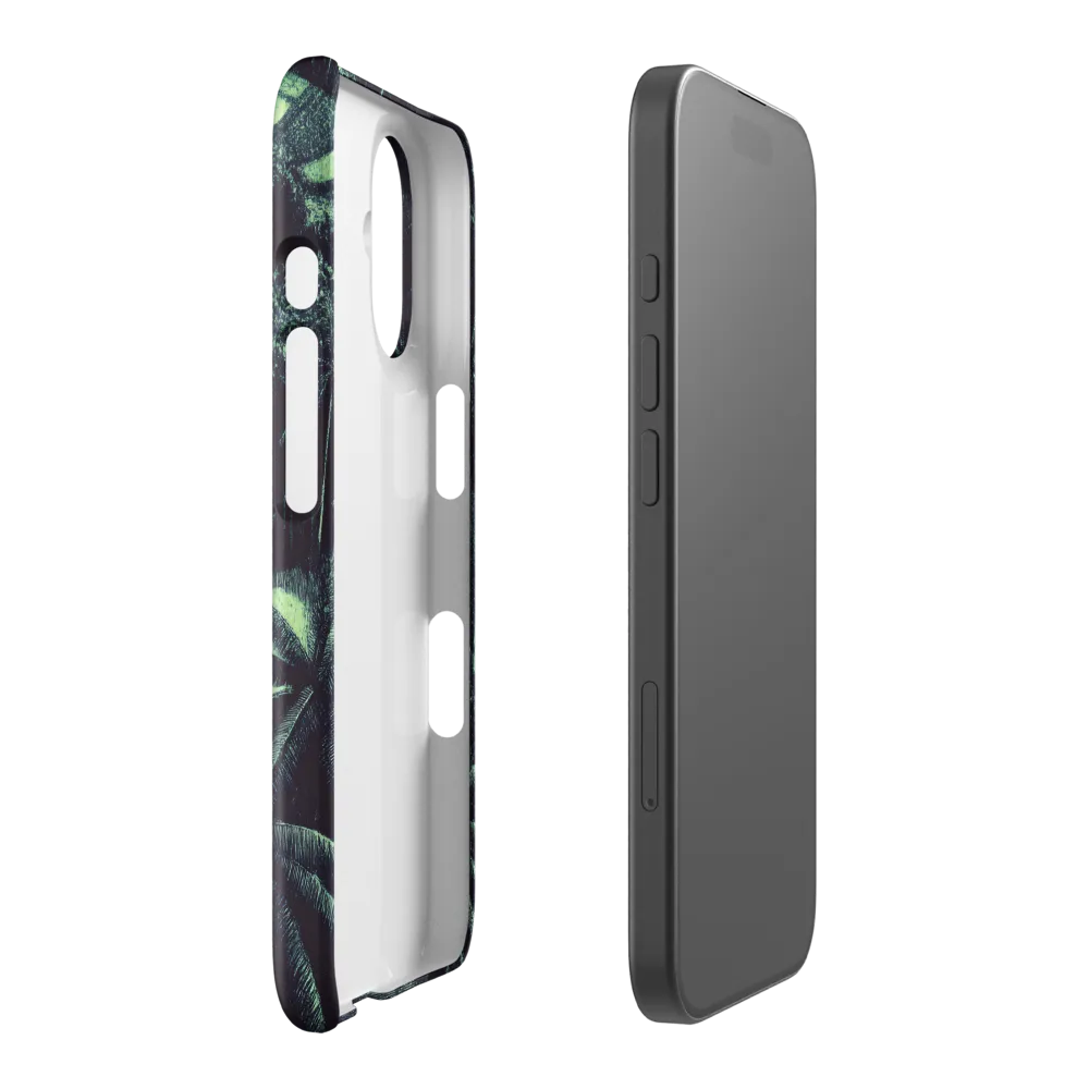 Engraved Tropical Landscape 
 iPhone 15 Plus | Snap Case