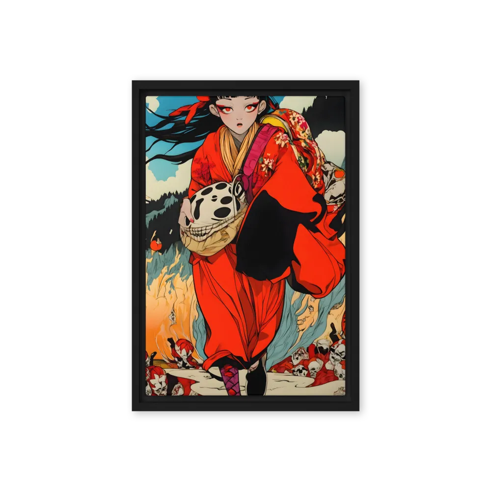 Path of the Crimson Soul 
 Canvas with Brown Frame