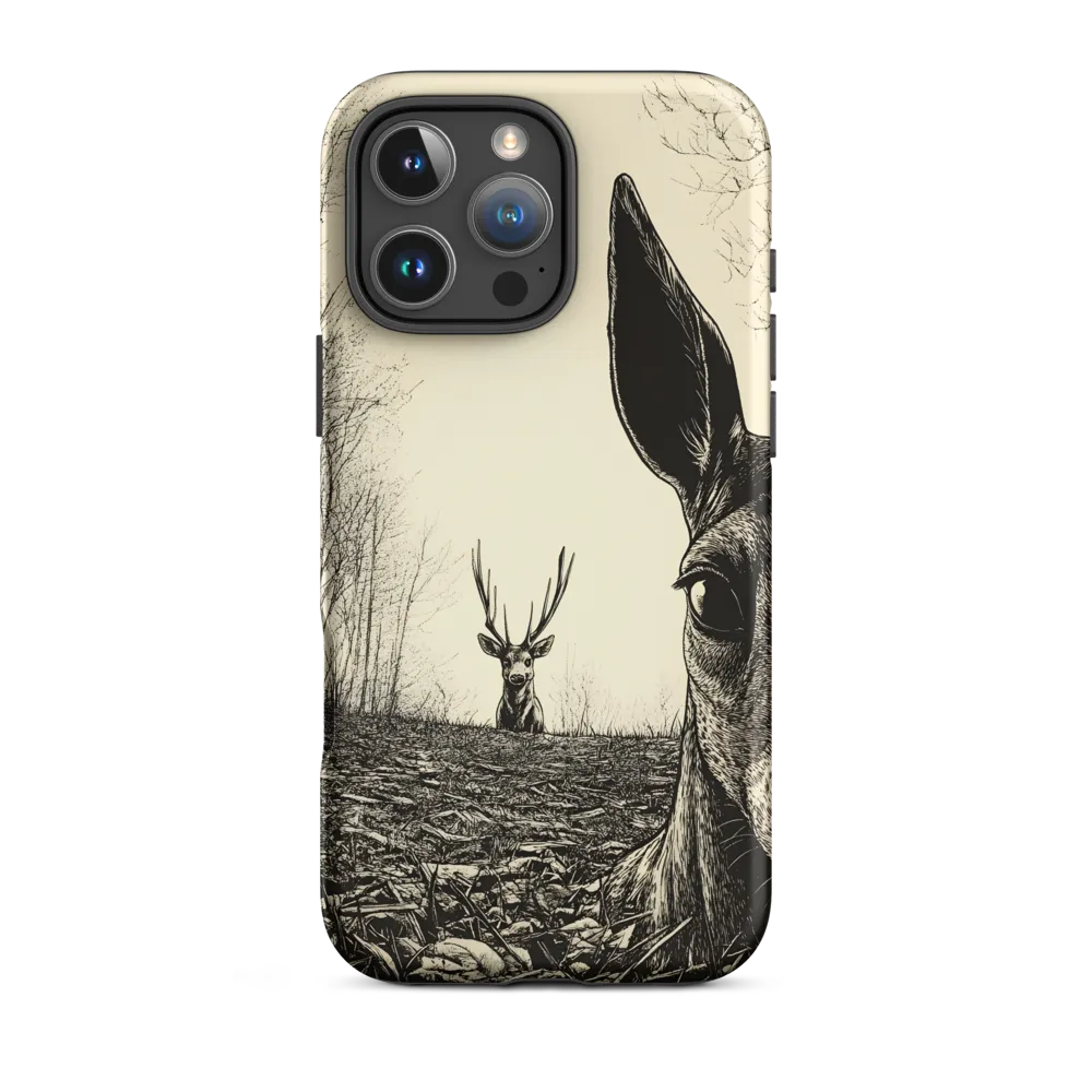 Intricate Ink Drawing of Deer | Phone Case