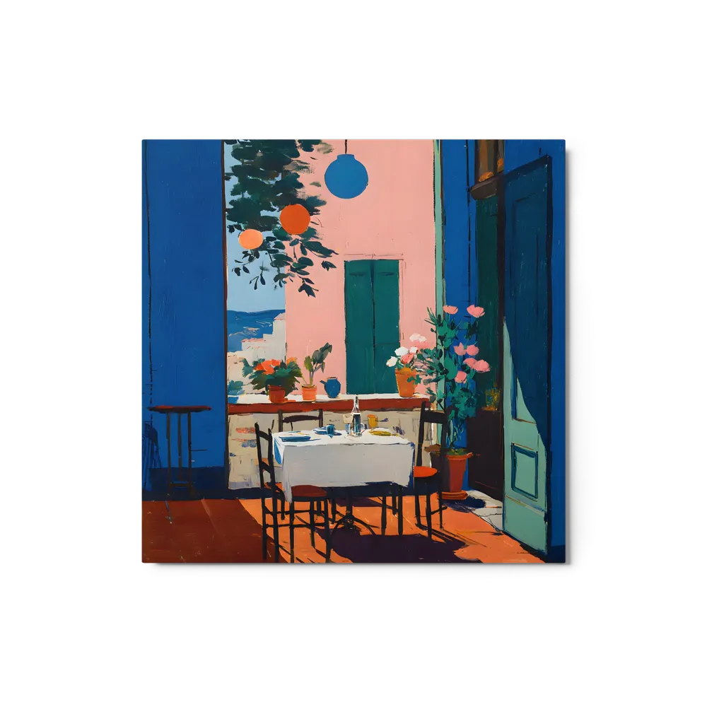Sunlit Terrace Table | Art Print