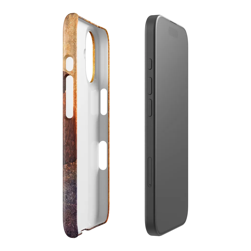 Contemplation in Golden Mosaic 
 iPhone 17 | Snap Case
