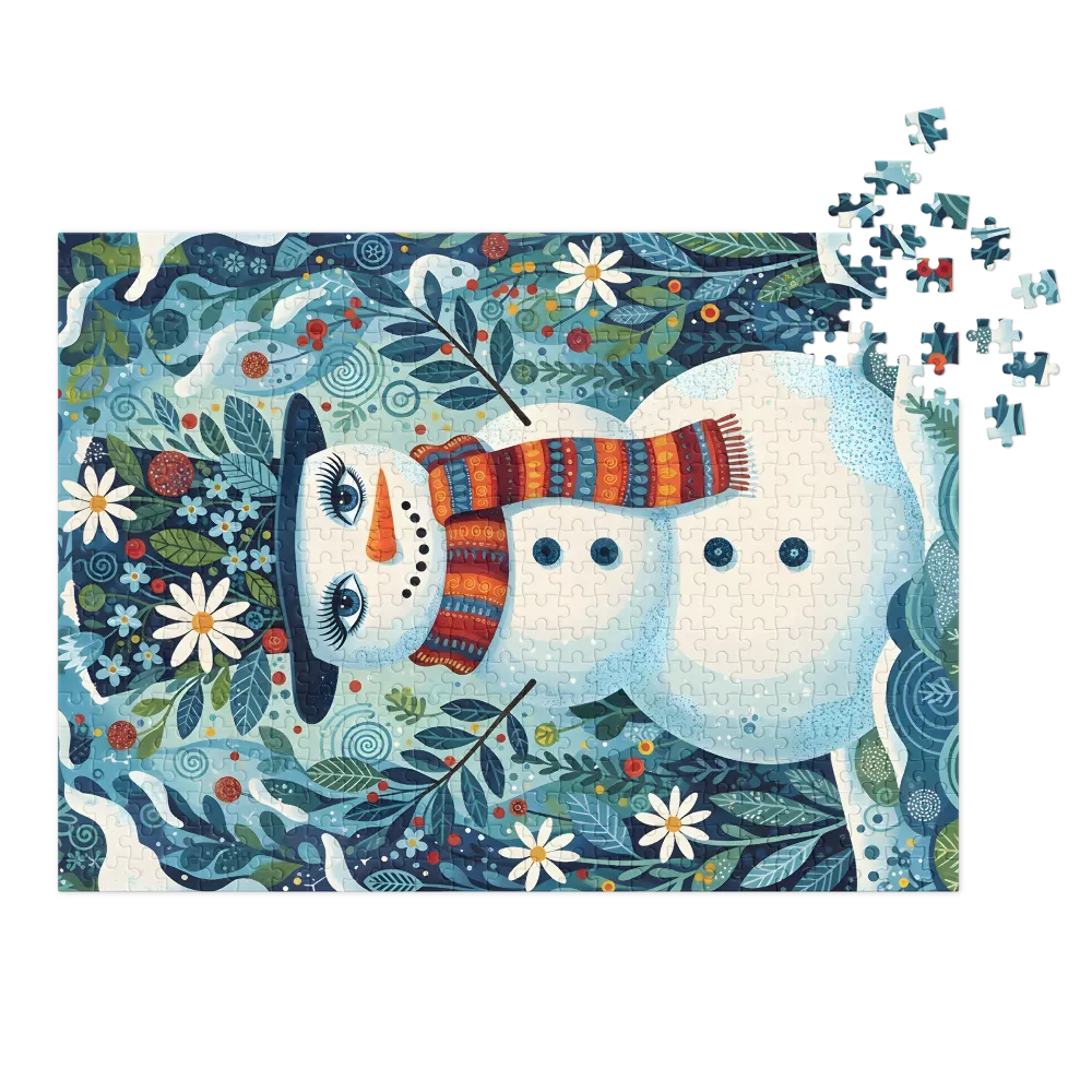 Floral Snowman