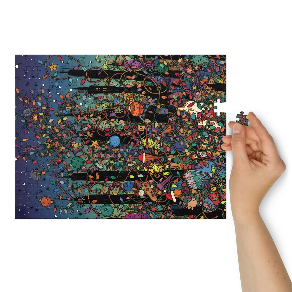 Tangled Holiday Lights | Jigsaw Puzzles