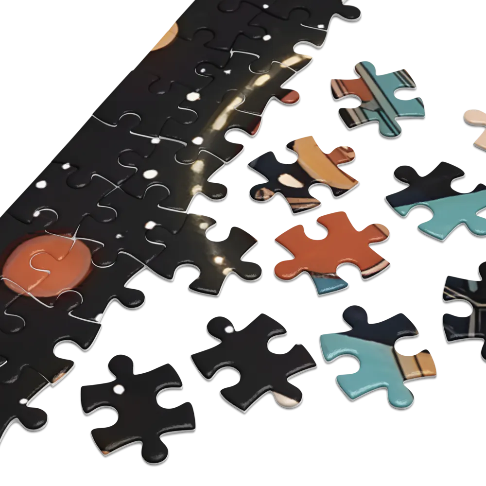 Aterrissagem na Margem Cósmica 
 Puzzle em caixa de metal
