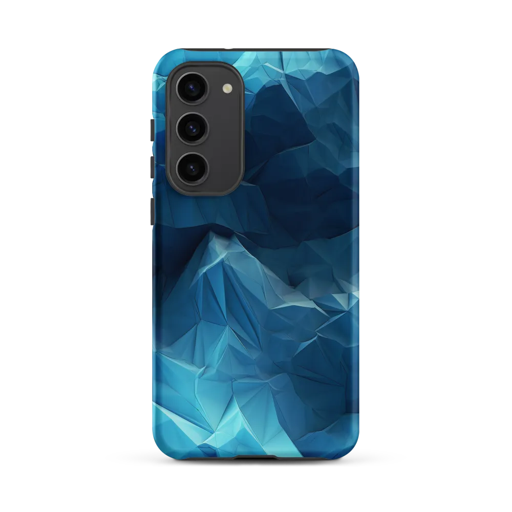 Abstract Blue Geometric Water Landscape