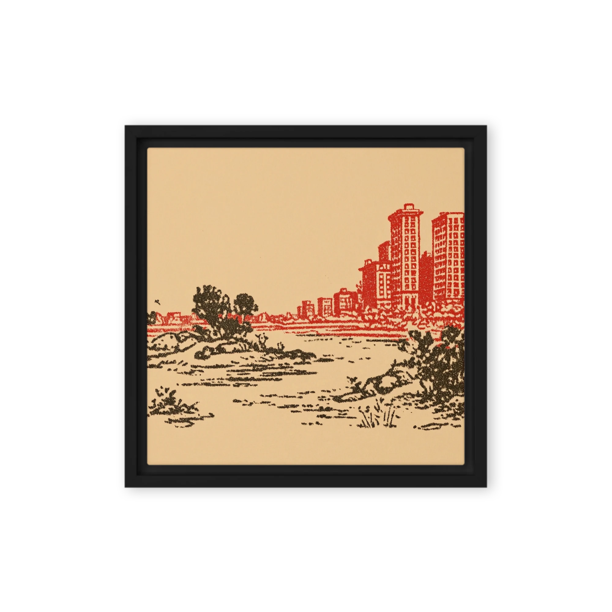 Red Horizon Skyline