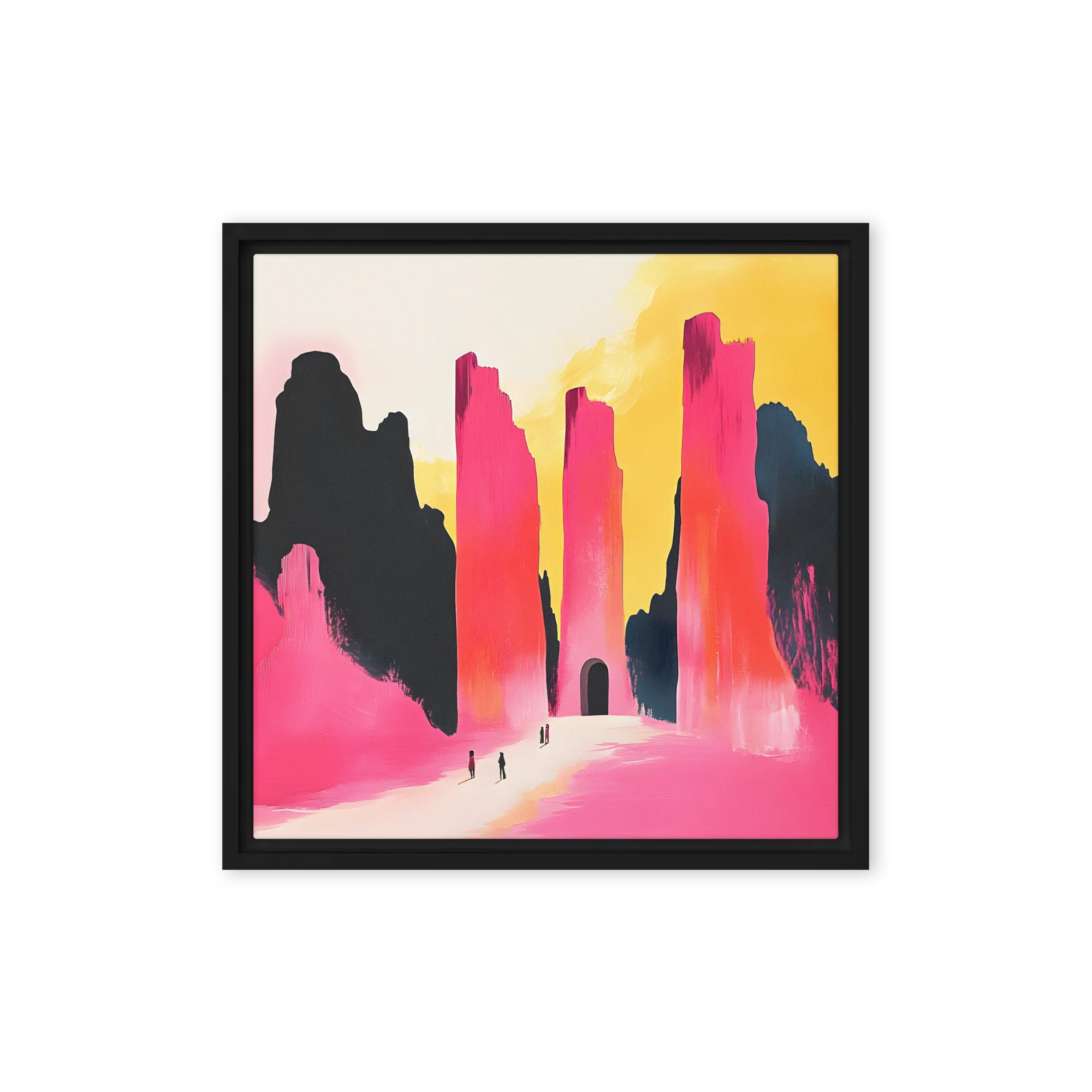 The Golden Gateway 
 Canvas | 8″x 8″