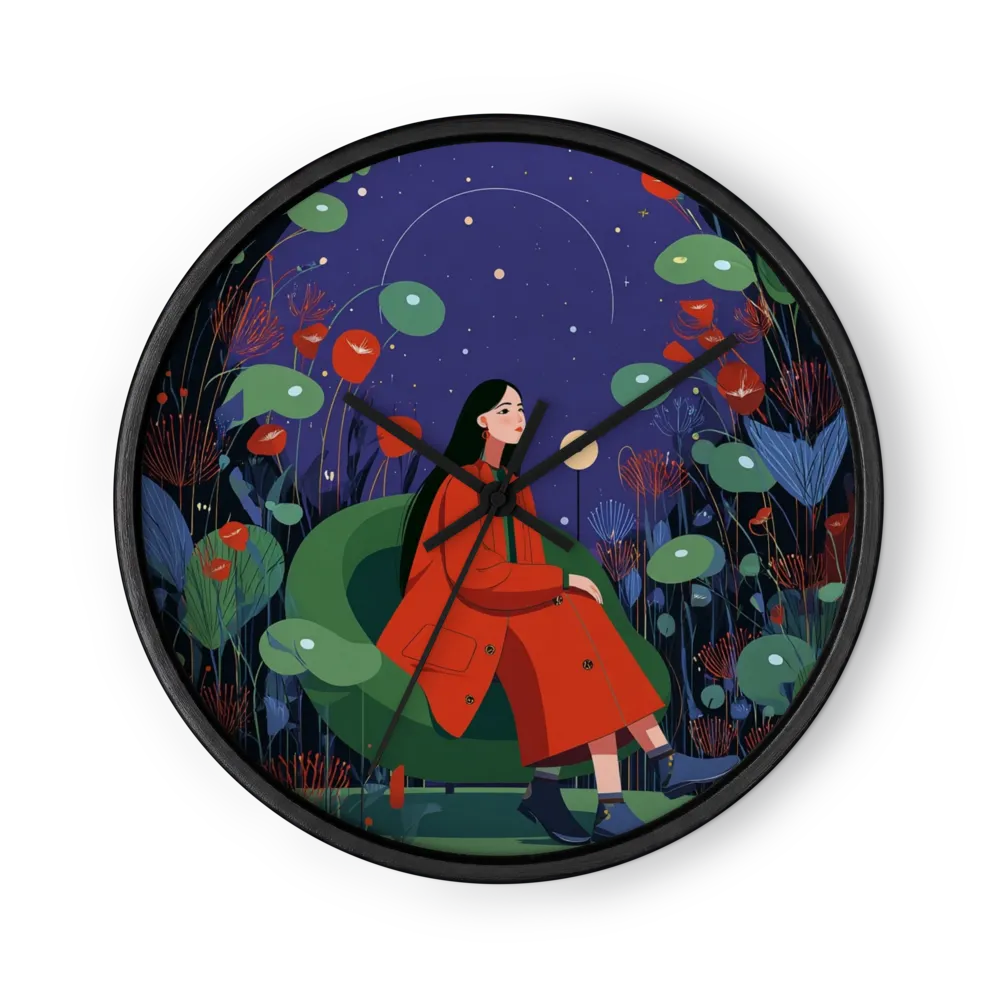 Nocturne Botanical Garden | Wall Clock