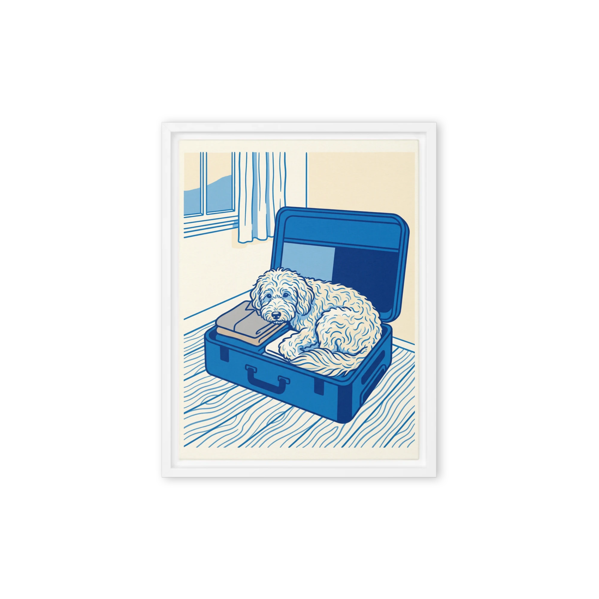 Pet Portrait — Cobalt Line
