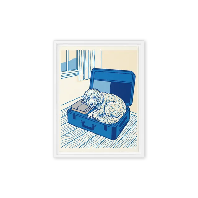 Pet Portrait — Cobalt Line