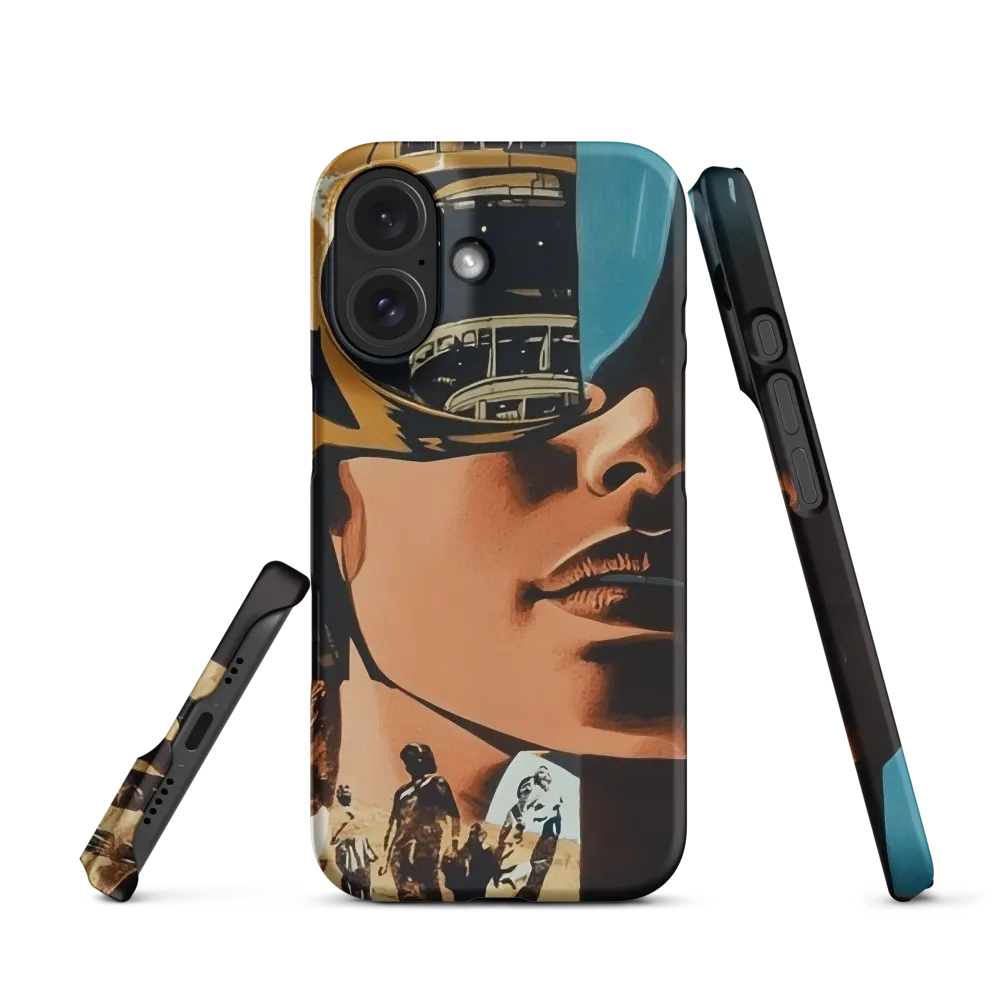 Surreal Digital Art of Woman and Robot | Phone Case