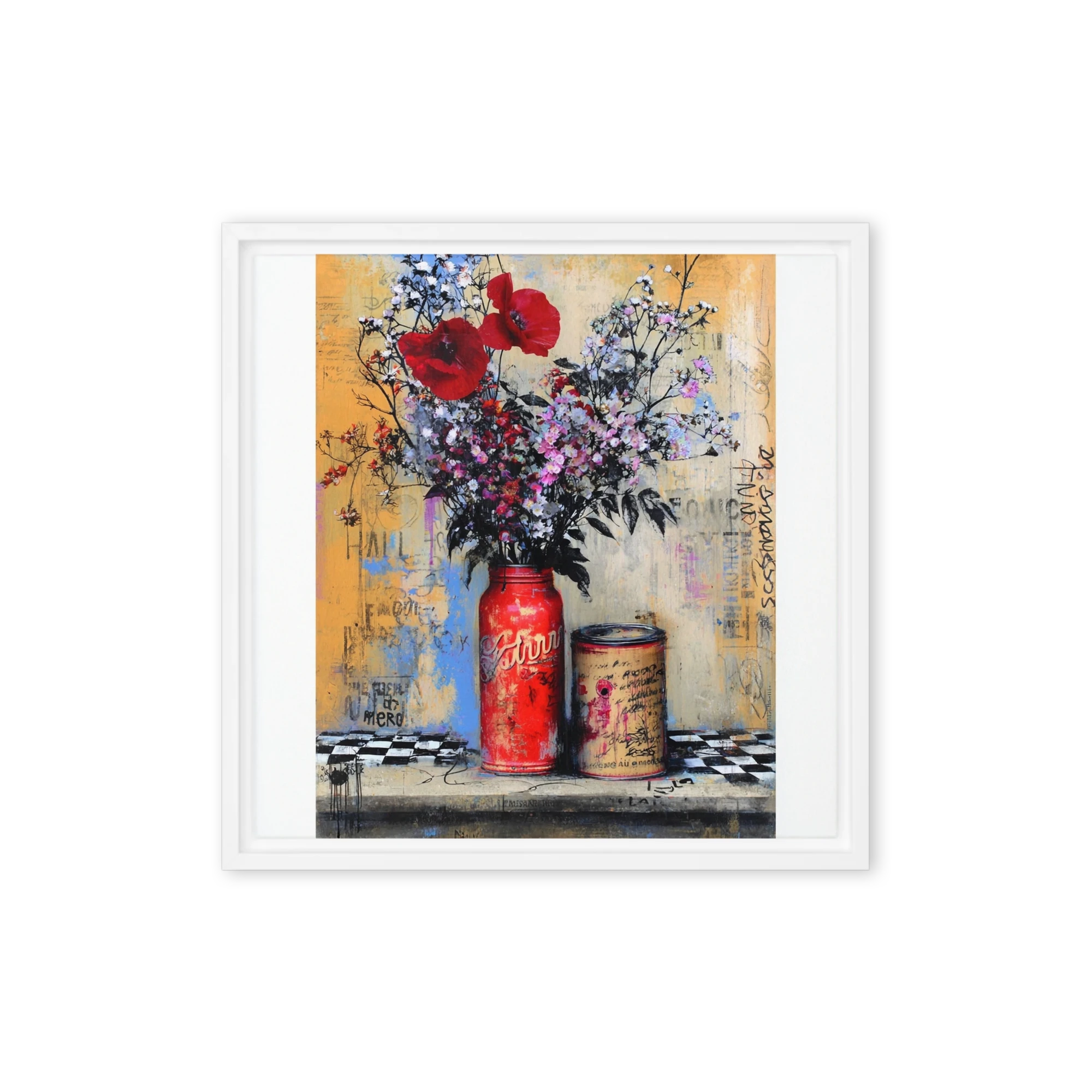Urban Poppies Still Life | Art Print