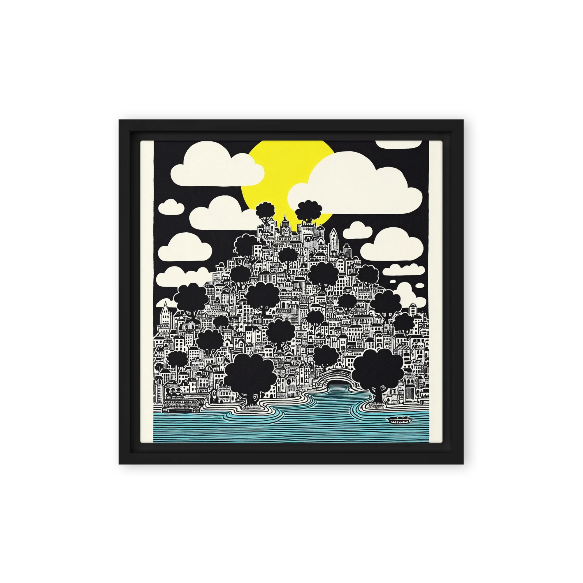 Hillside Town | Art Print