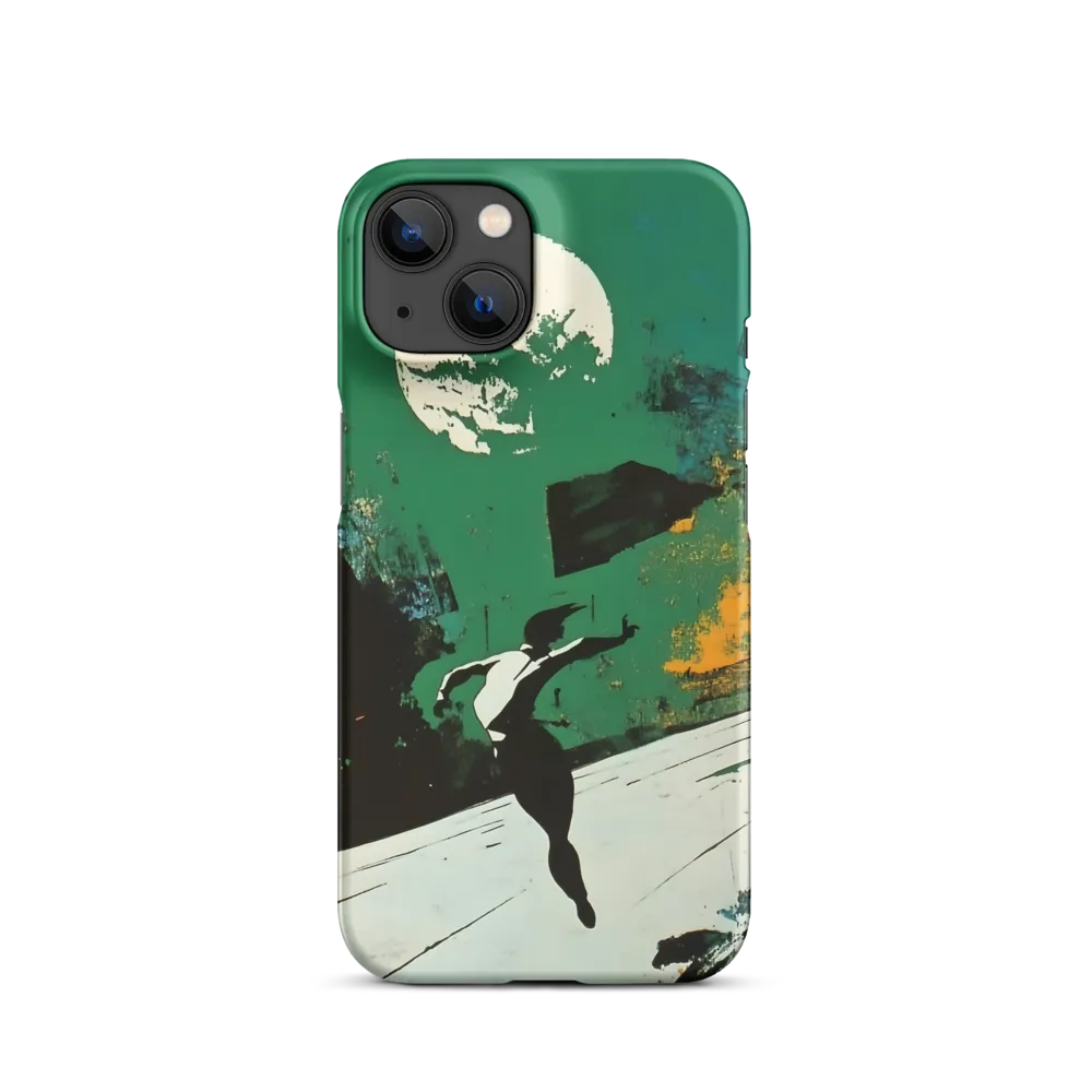 Abstract Running Silhouette with Moon | Phone Case