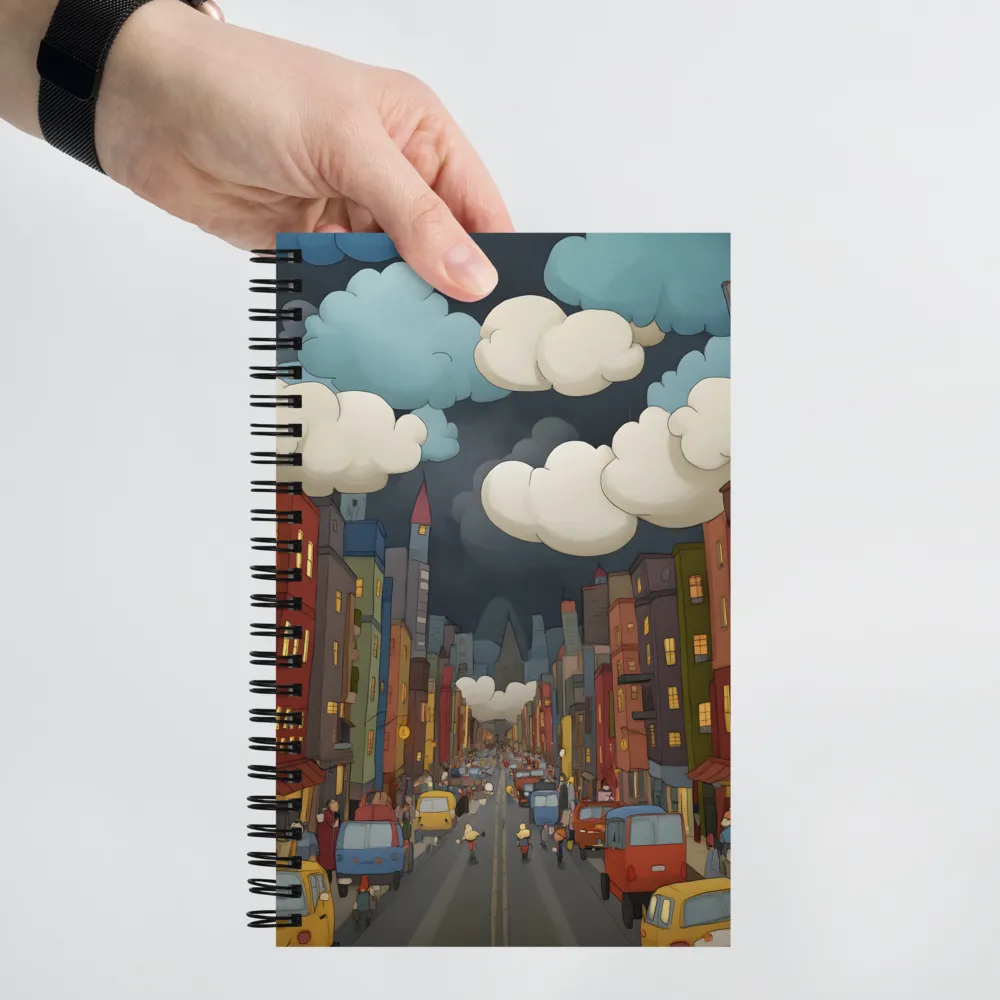 Night City Bustle 
 Spiral Notebook | 140 pages
