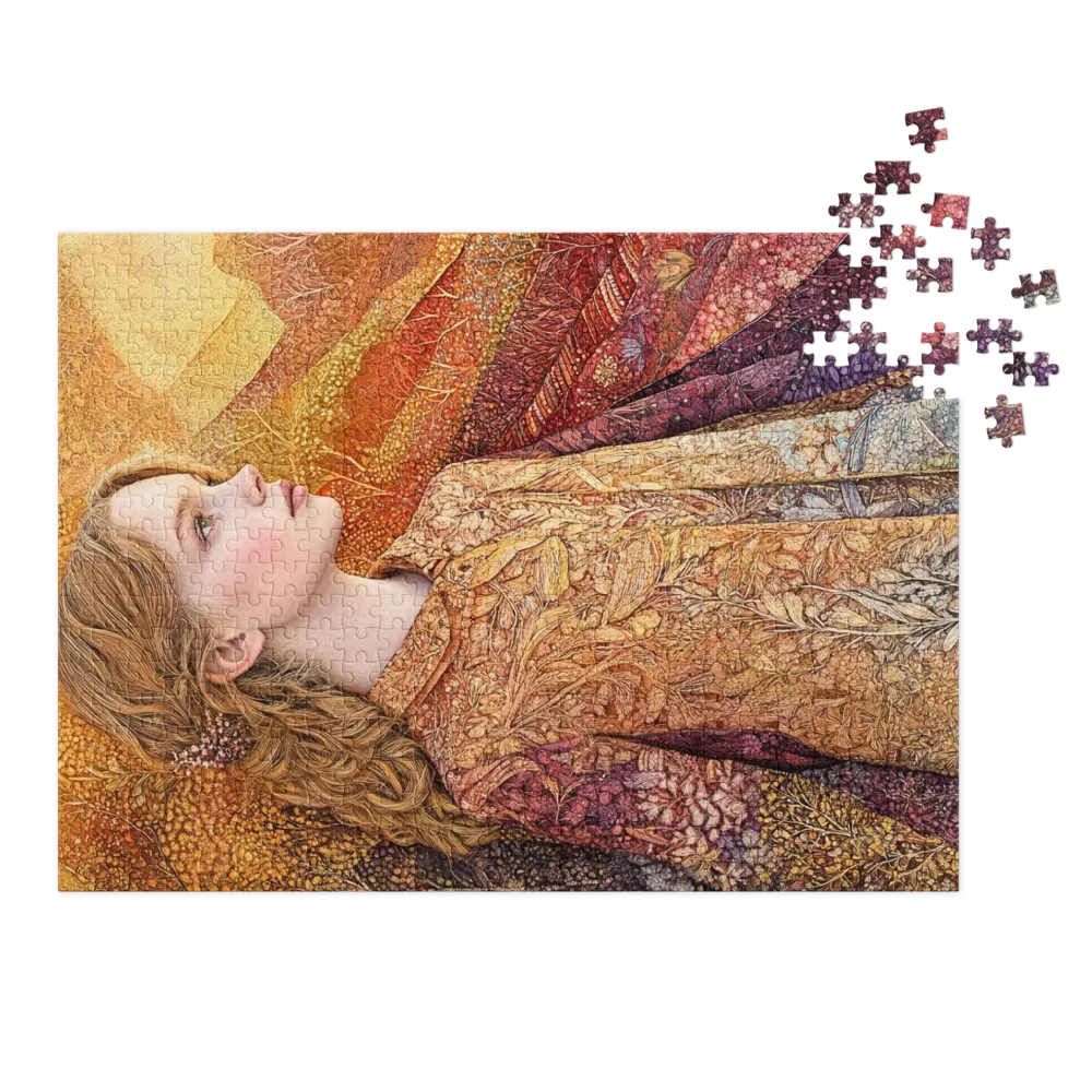 Art Nouveau Portrait 
 Jigsaw Puzzle in Tin Box