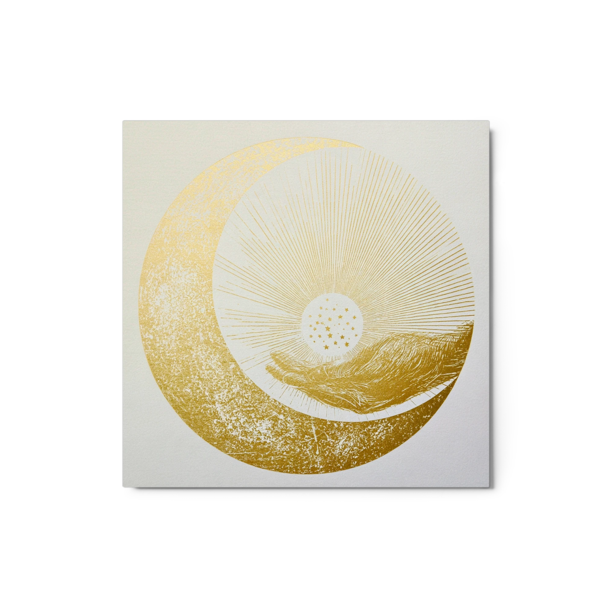 Celestial Hand and Crescent Moon