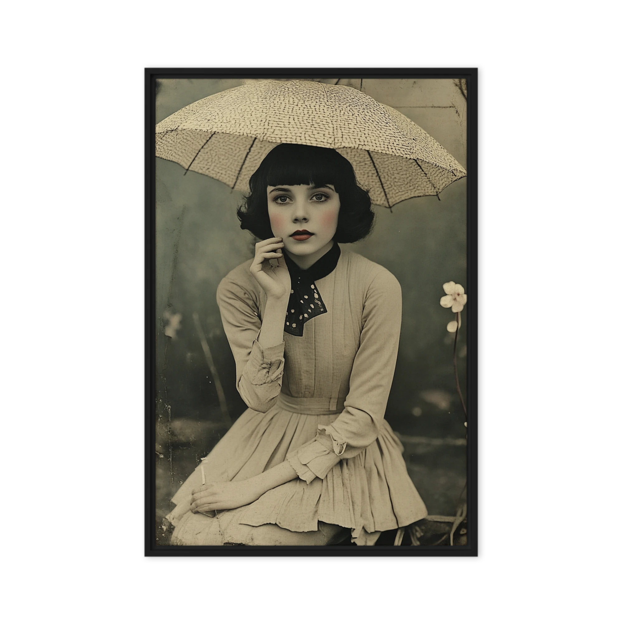 Hand-Colored Sepia Portrait | Art Print