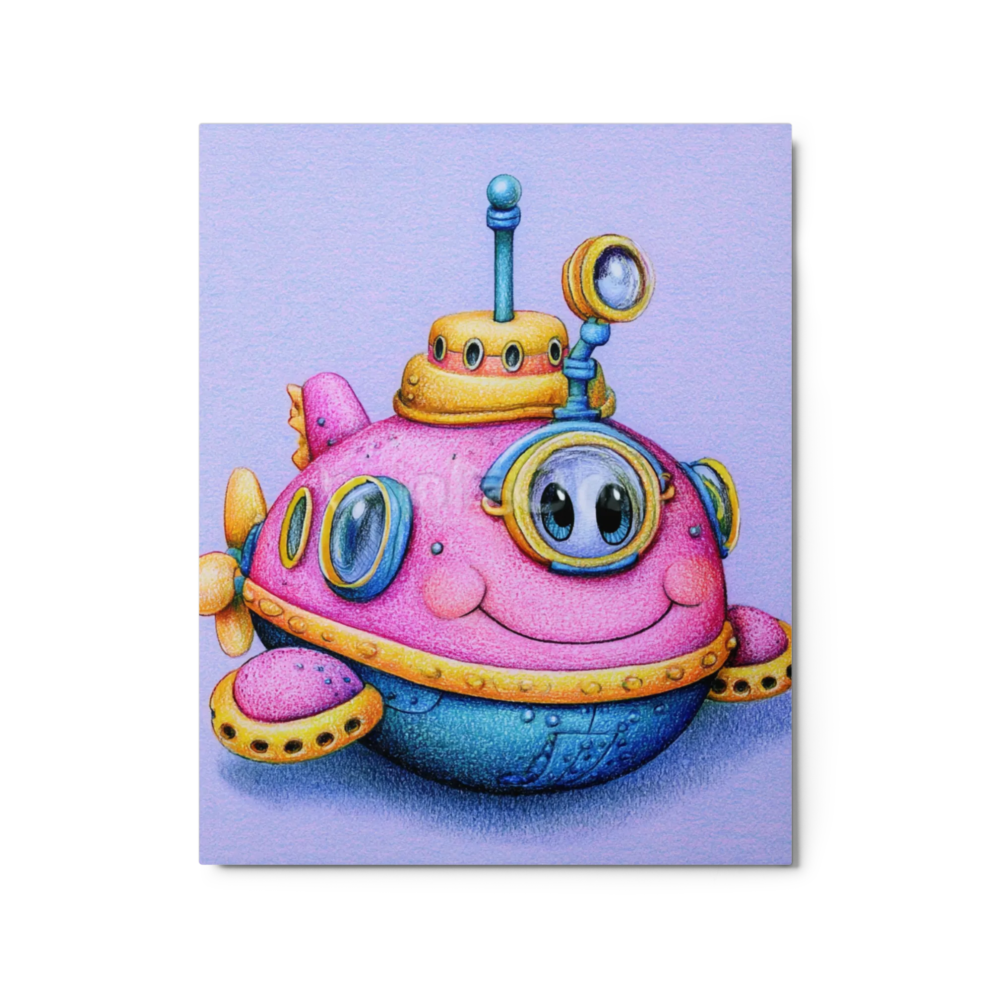 Pink Submarine Character