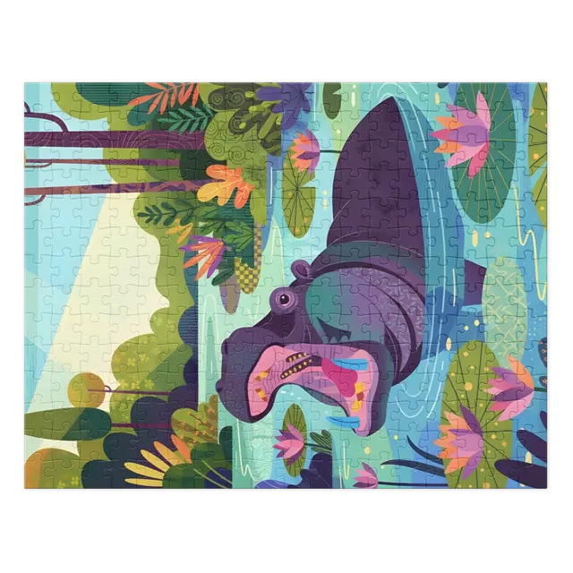 Lily Pond Hippo | Jigsaw Puzzles
