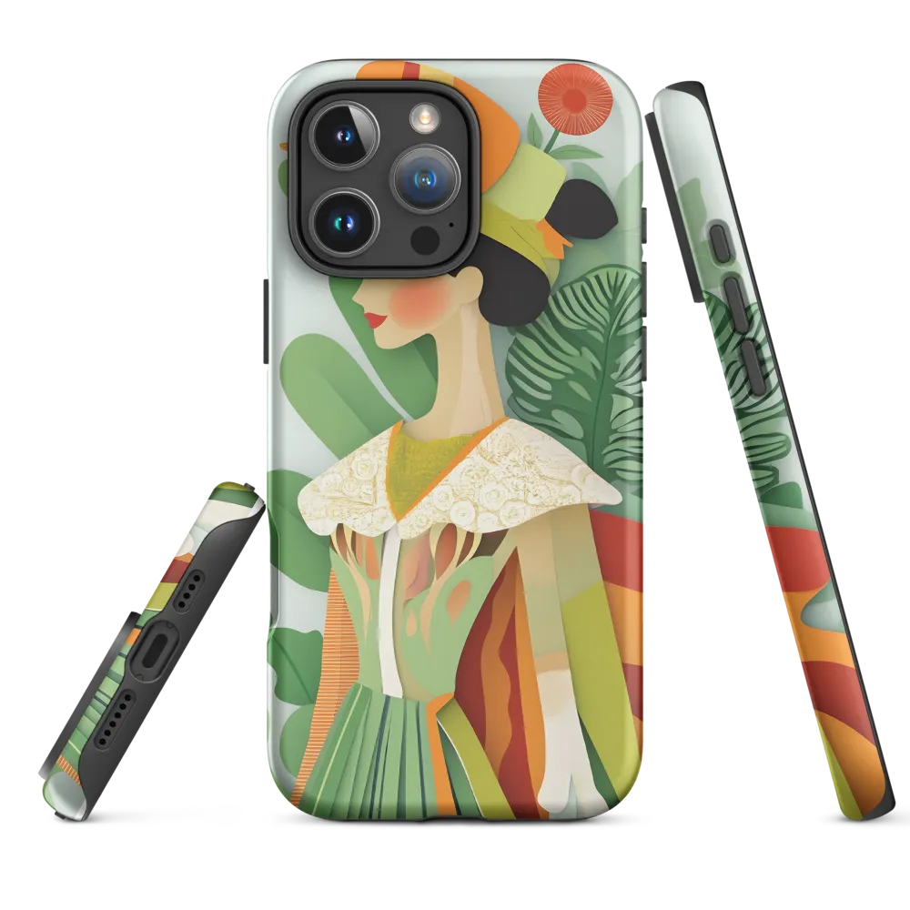 Botanical Elegance Profile 
 iPhone 13 mini | Tough Case