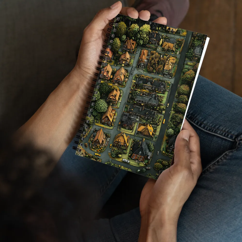 Textured Suburban Overview 
 Spiral Notebook | 140 pages