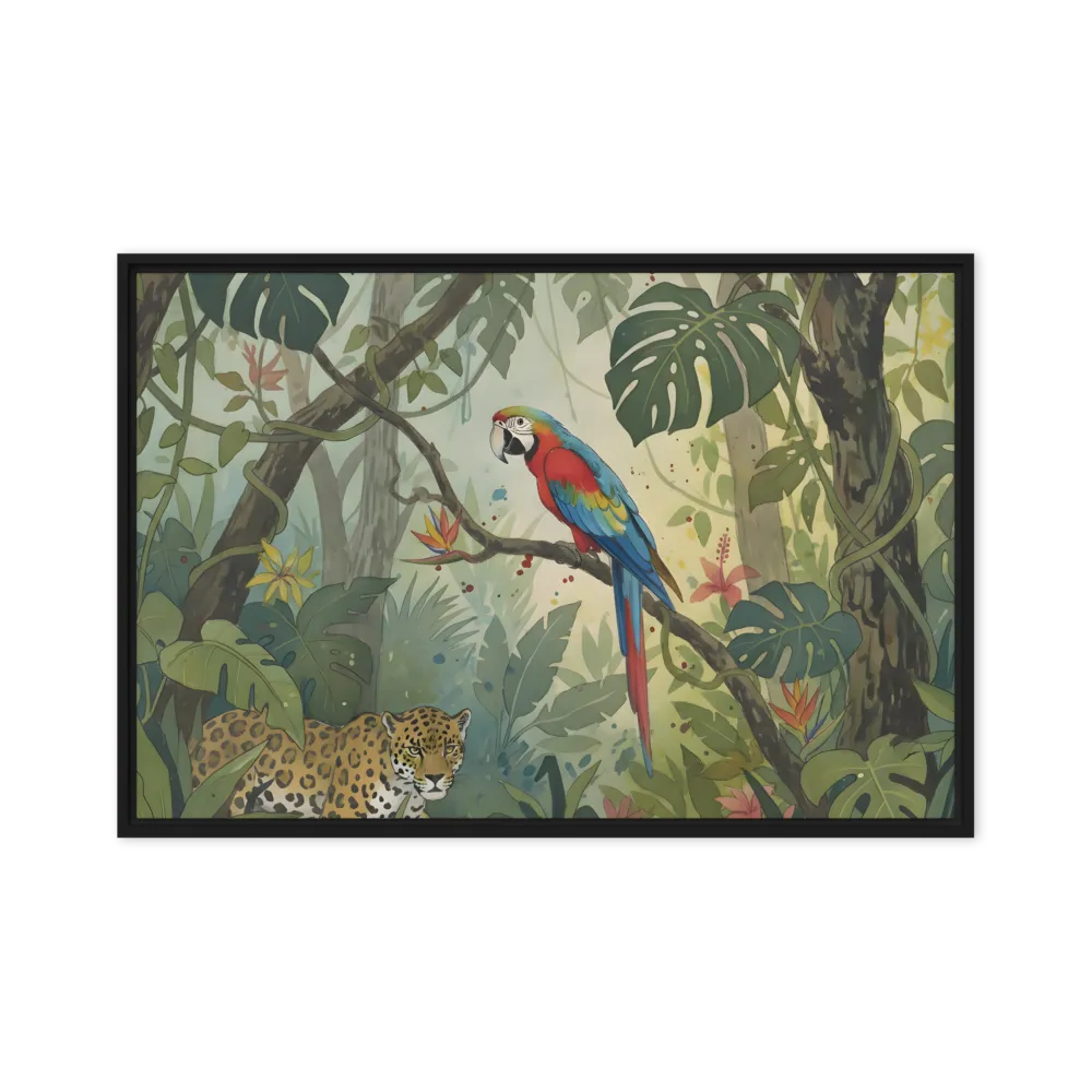 Jungle Canopy Encounter 
 Canvas | 18″x 26″